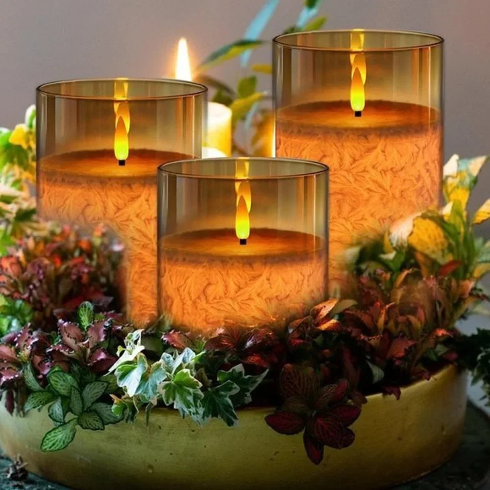 Flameless Battery Operated Candles with‎ Timer Remote